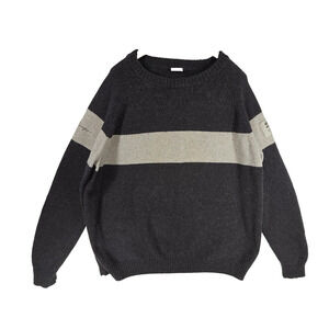 Vtg Columbia Sweater Mens XXL Beige Brown Preppy Academia Grandpa Cotton Wool